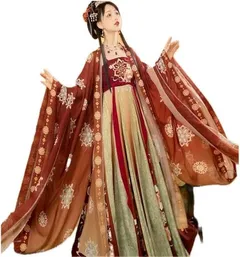 Hanfu Dress Women Chinese Ancient Hanfu Carnival Cosplay Costume Hanfu Green&Red Dress Large Size 1