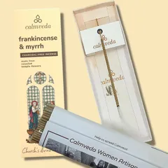 Church Frankincense and Myrrh Incense - 80 Sticks, Charcoal Free, Handmade from Upcycled Flowers, Spiritual Healing Incense 3