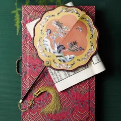 Women's Traditional Handmade Double-Sided Silk Wedding Fan, Chinese Vintage Bridal Fan 4