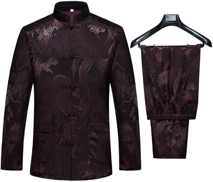 Men’s Chinese Tang Suit: A Traditional Kung Fu and Hanfu-Inspired Outfit for Festivals, Tai Chi, and Special Occasions